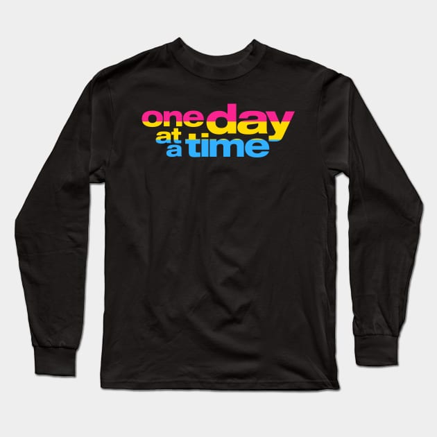 Pan Pride / One Day at a Time Logo Long Sleeve T-Shirt by brendalee